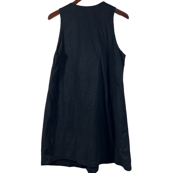 Altar'd Sate Faux Suede Embroidered Flowers V Neck Dress Fully Lined Size L - Picture 6 of 11